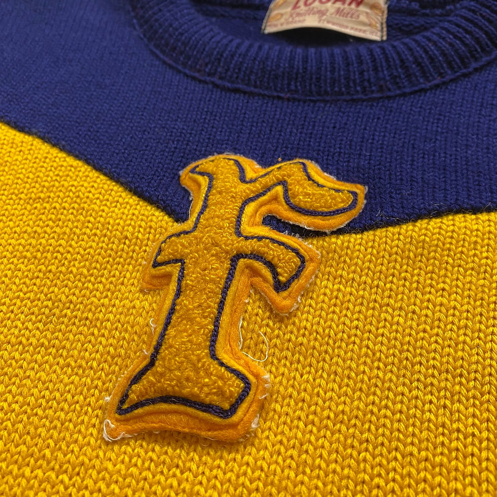縮圖：40-50’s LOGAN KNITTING MILLS WOOL VARSITY SWEATER 