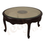 Thumbnail: Cane Glass Top Teak Wood Center Table