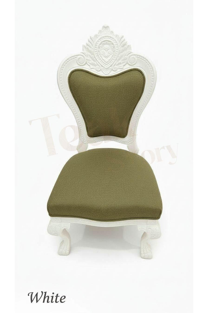 Thumbnail: Roco Round Wood Carved Chair