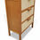 Thumbnail: Modern Teak Wood and Cane 3-Drawer Side Table
