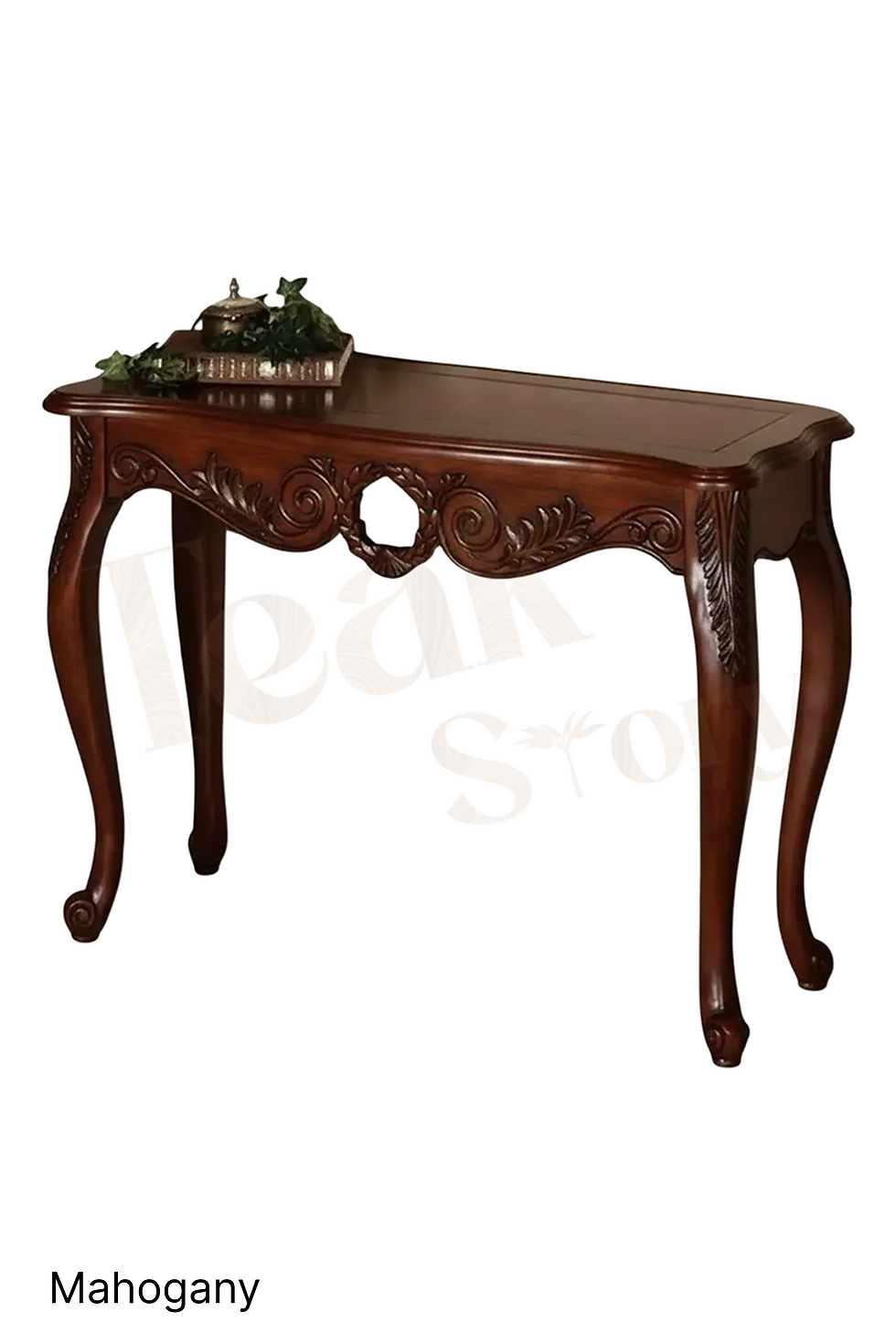 Thumbnail: French Country Teak Wood Console Table