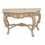 Thumbnail: Baroque Style Hand Carved Solid Teak Wood Console Table with Marble Top