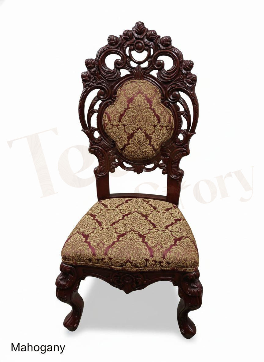 Thumbnail: Hand Carved Solid Teak Wood Baroque/Rococo Style Royal Dining