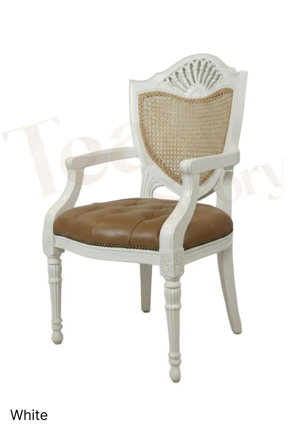 Thumbnail: Davinci Style Handmade Teak Wood Chair