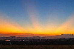 Sonnenuntergang am KilimaPunda in Arusha Tansania