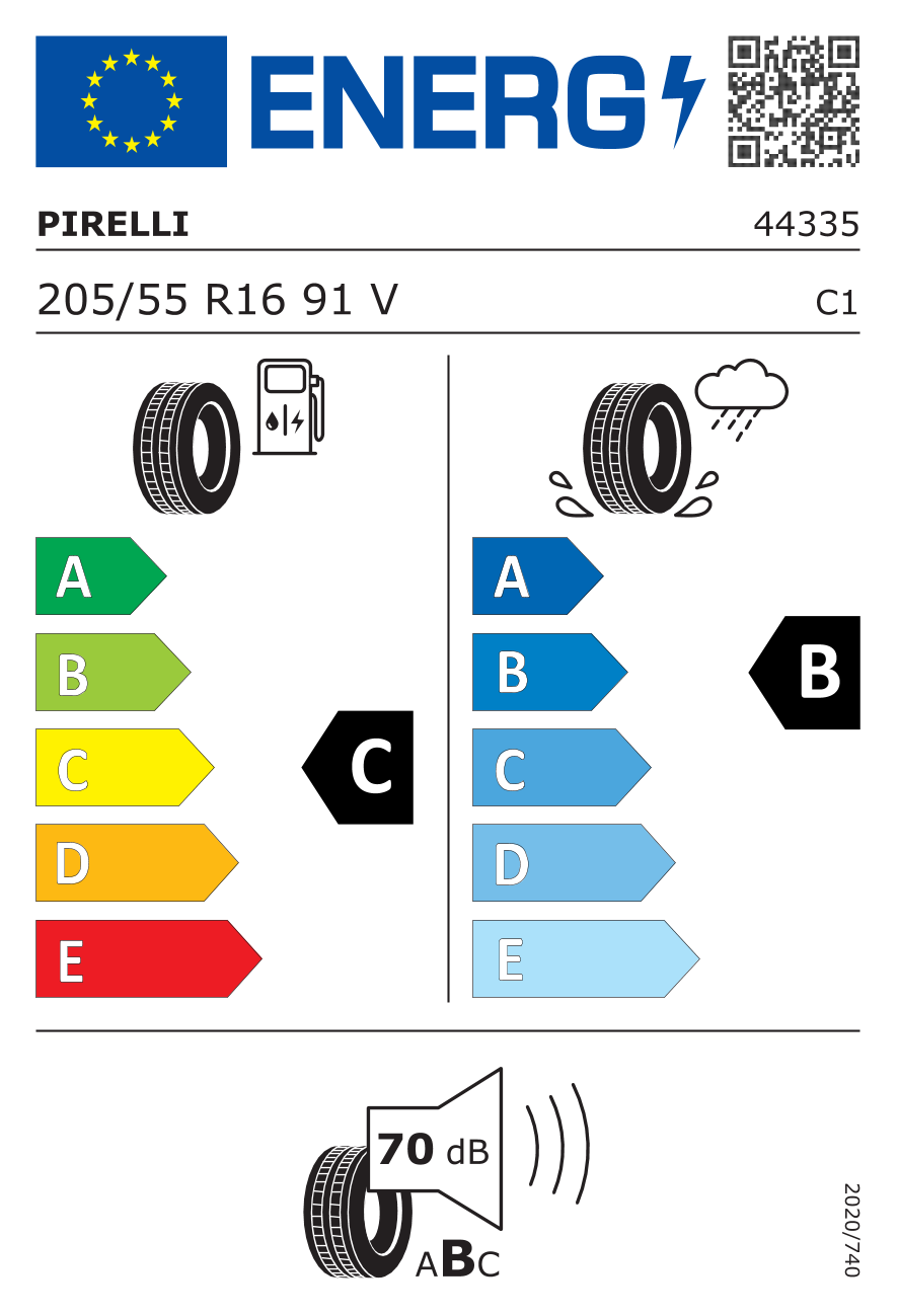 Küçük resim: Pirelli 205/55R16 91V Pirelli Cinturato P1 Pc01 Oto Yaz Las (Üretim Yılı : 2025)