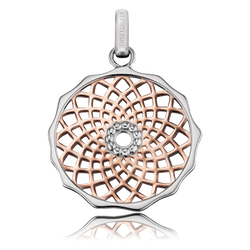Traumfänger Silber rose platiniert