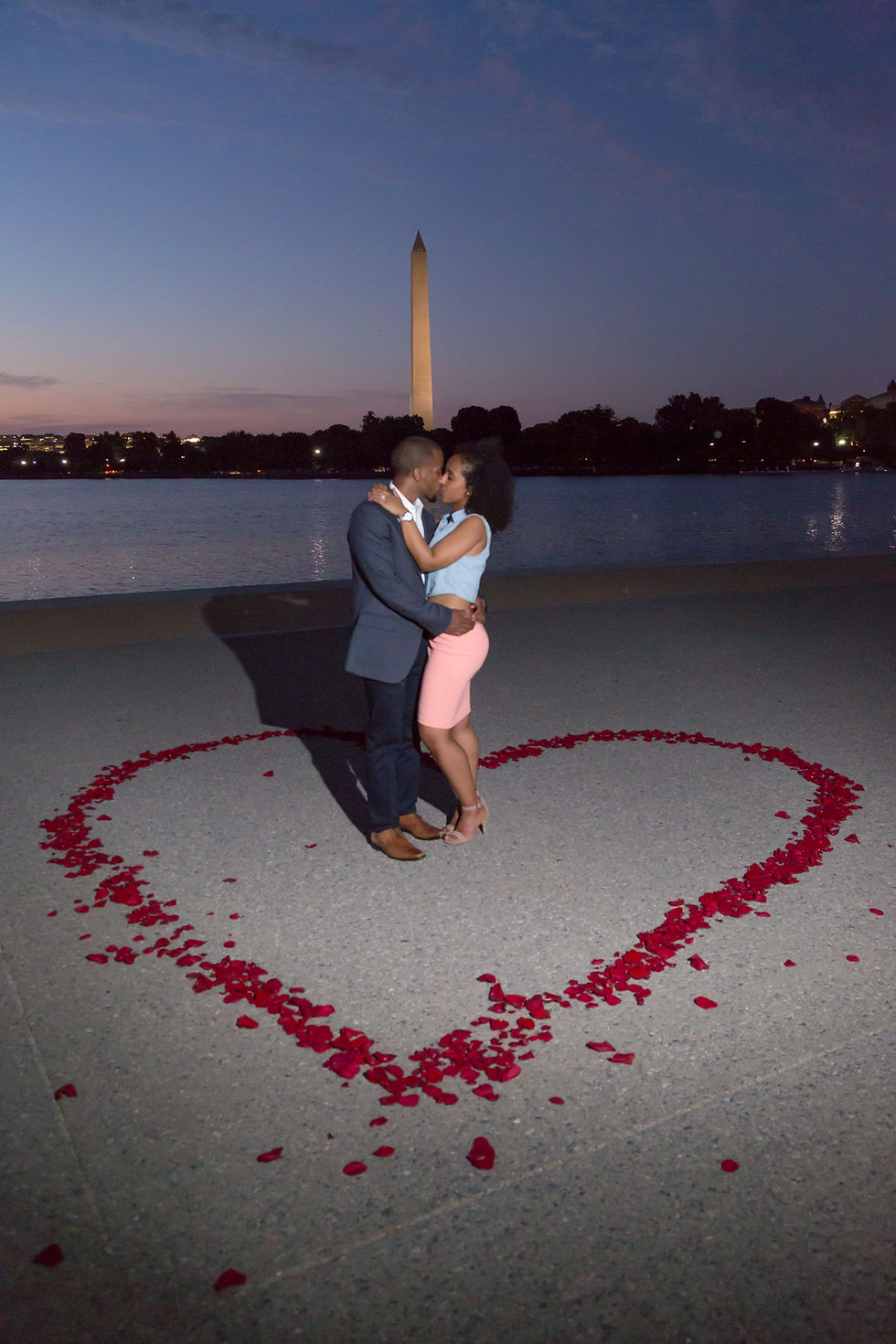 Essete and Kaleab share a kiss after the proposal.
