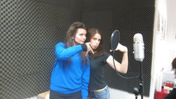 Doing our best 'Chav' impressions!