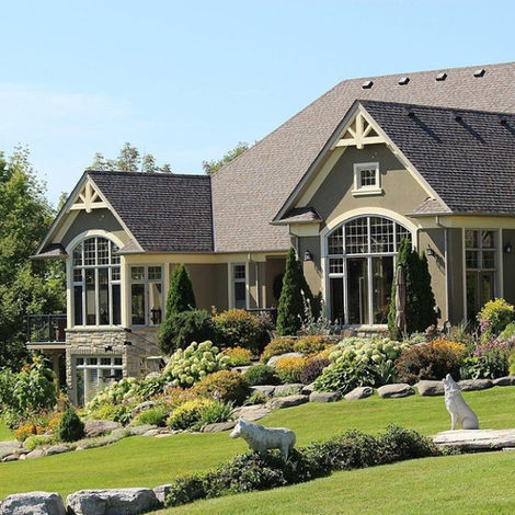 A beautifully designed outdoor landscape crafted by Milton’s, featuring premium plantings, stonework, and meticulous detailing, serving homes across Fairfield County, Westchester County, and Lewisboro, NY. Milton's Home, Garden, and Patio Inc. Landscaping