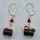 Miniature : Boucles d'oreilles Bûches de Noël