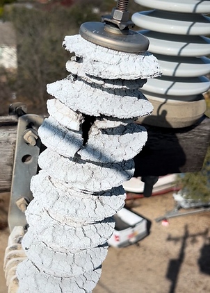 Lightning arrestor failure