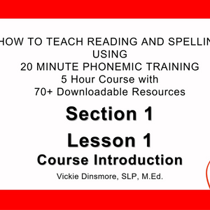 How to Teach Reading and Spelling with 20 Minute Phonemic Training