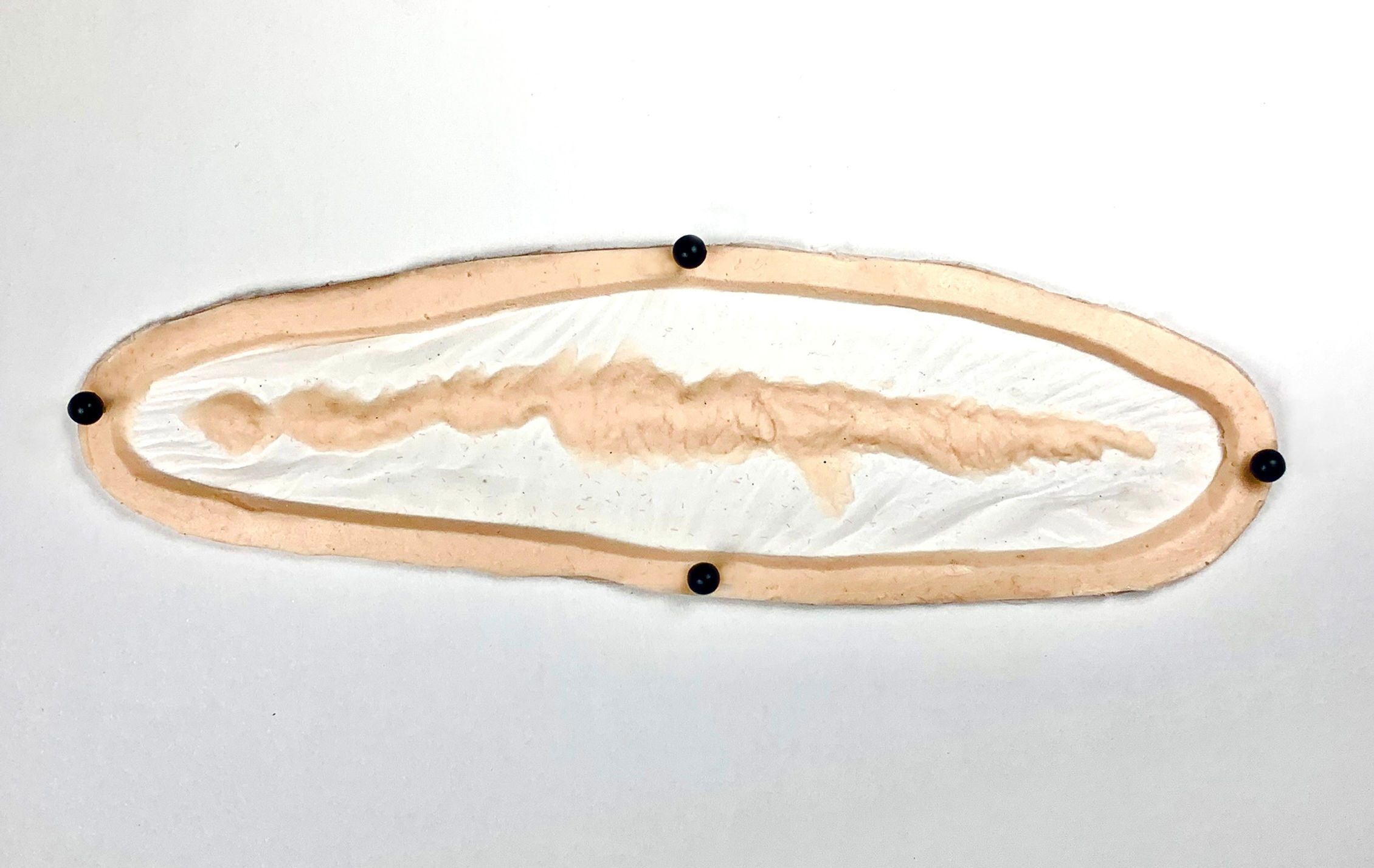 Keloid scar encapsulated silicone prosthetic (Large)