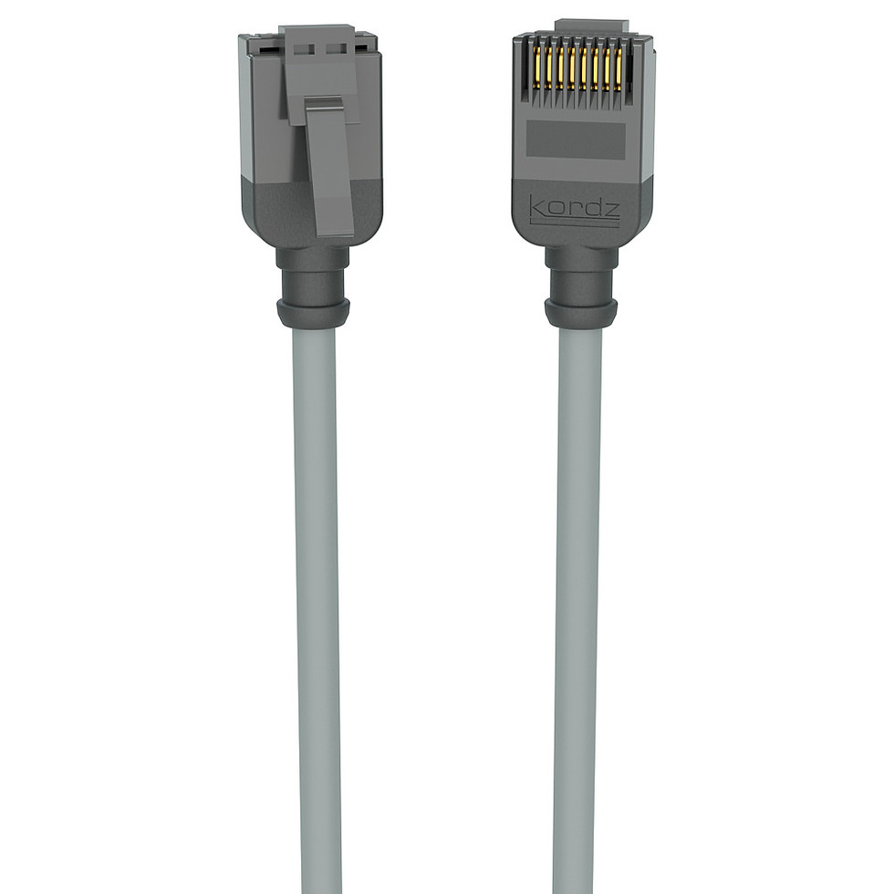 Thumbnail: PRO CAT6 Slim Patch Cord 28AWG grey