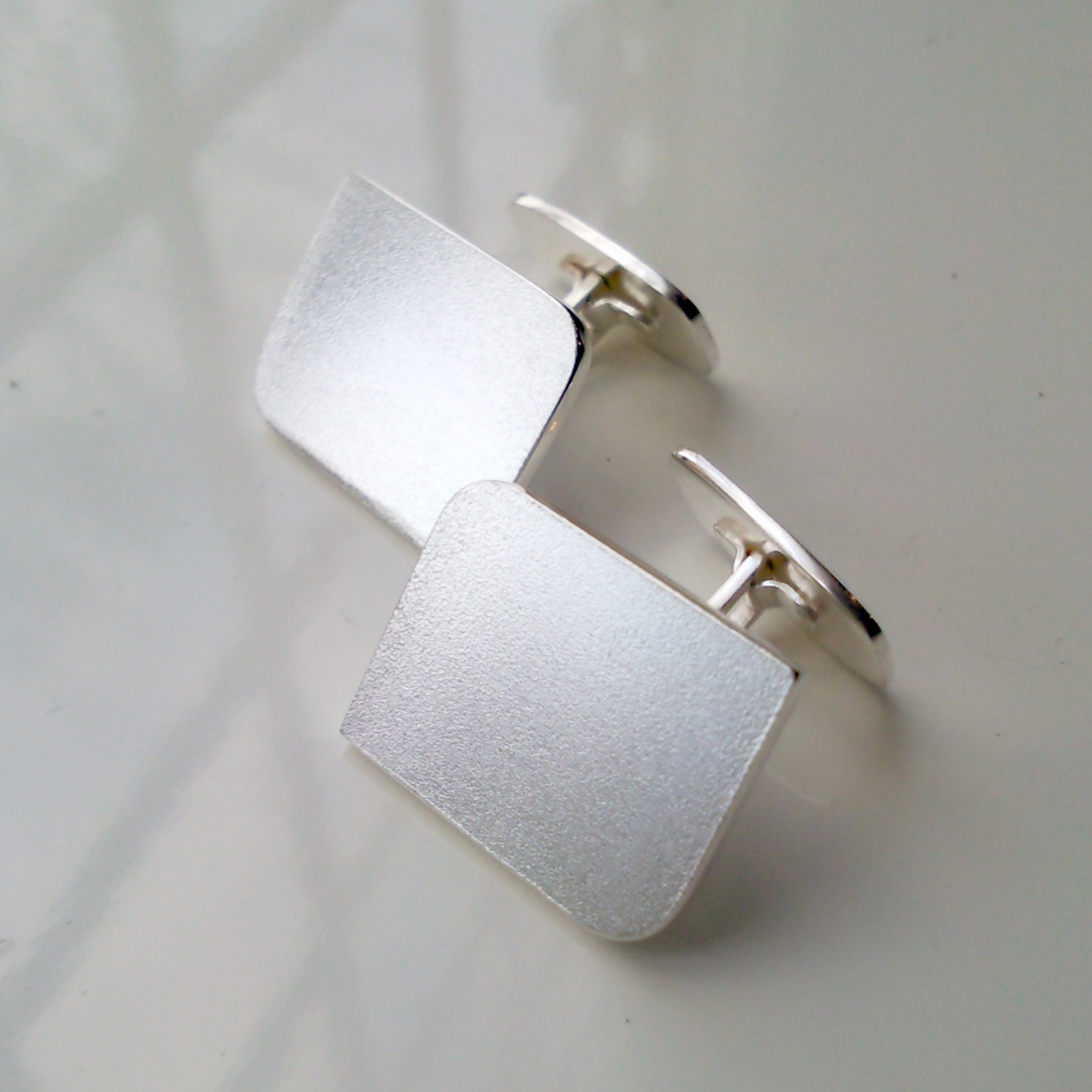 Manschettknappar, silver