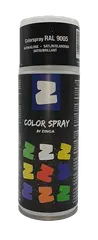Zinga Colorspray Ral 9005 gitzwart glanzend verf spray