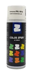 Zinga Colorspray Ral 9016 wit glanzend verf spray