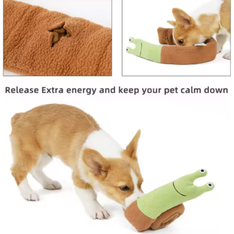 Miniatura: Brinquedos para animais de estimação em forma de caracol para cães e gatos, q