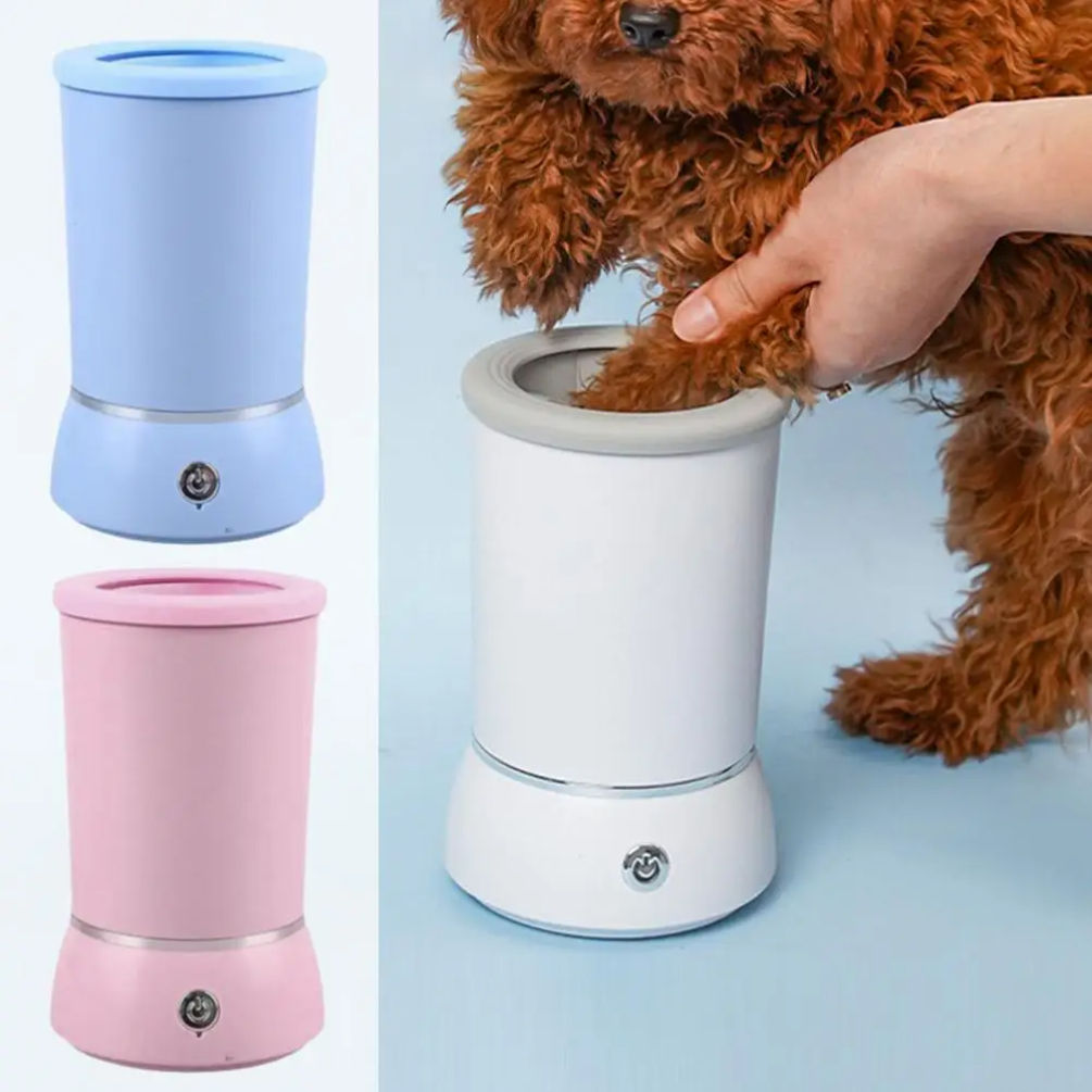 Lavadora portátil de pata de cachorro, limpador automático de pata de animal d