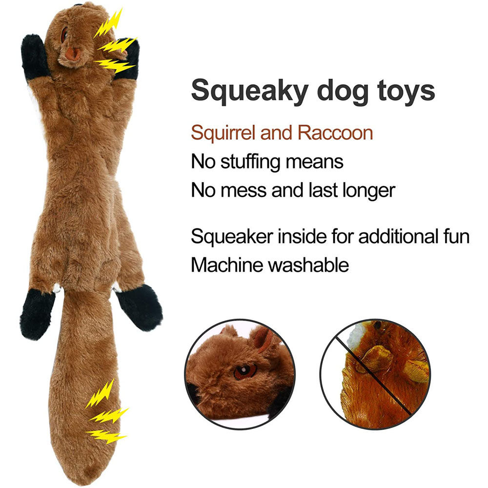 Engraçado animal simulado sem recheio brinquedo do cão com rangidos durável s