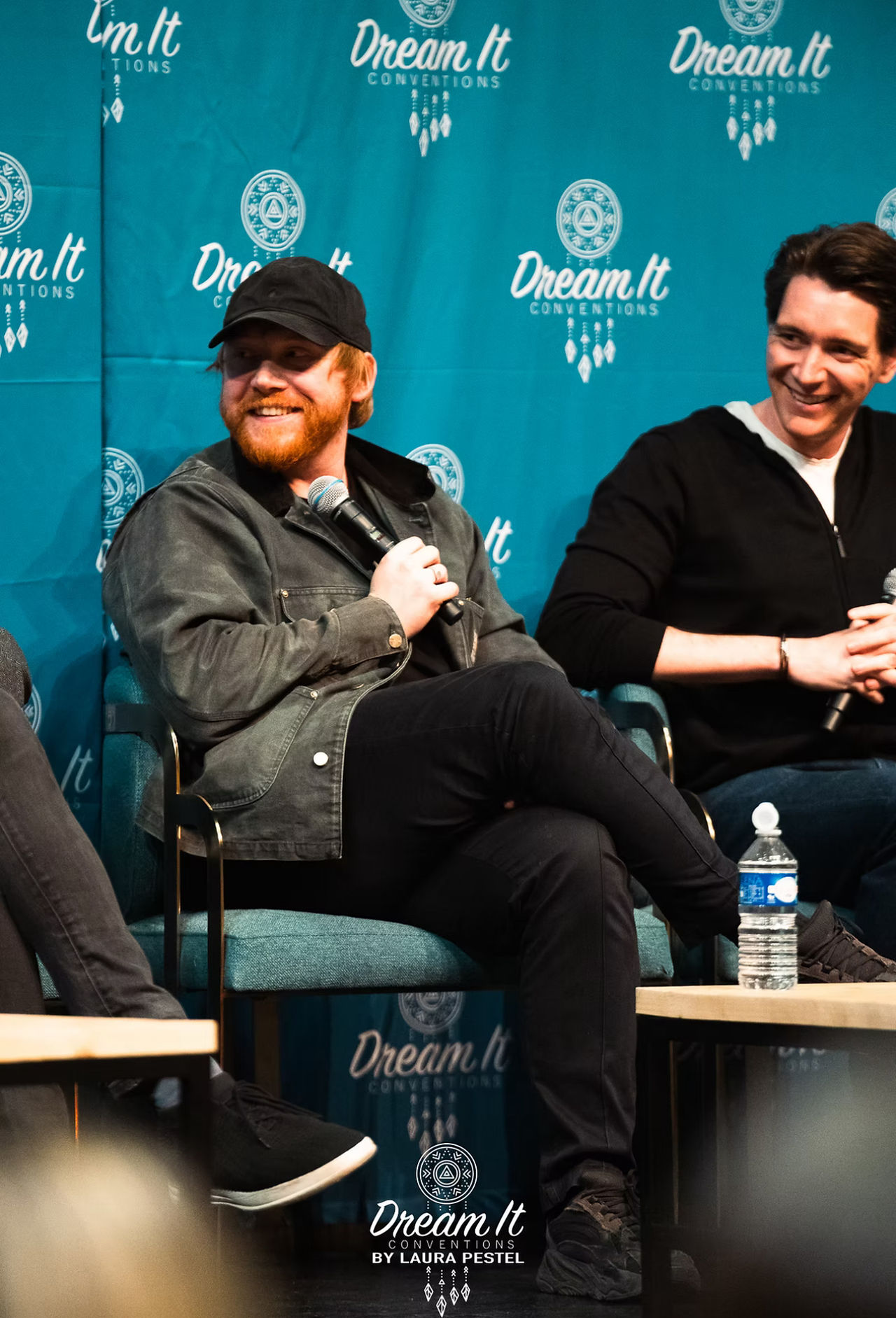Séance de question/réponse avec Rupert Grint pendant un événement Dream It Conventions