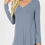 Thumbnail: Premium Long Sleeve V-Neck Round Hem Top