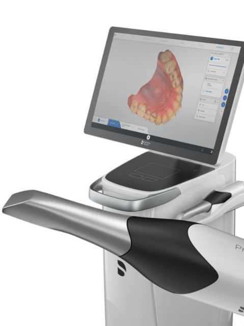 Digitaler Intraoralscanner für den abdruckfreien Zahnersatz mit der CEREC-Methode in der Zahnarztpraxis Bonn-Kessenich.