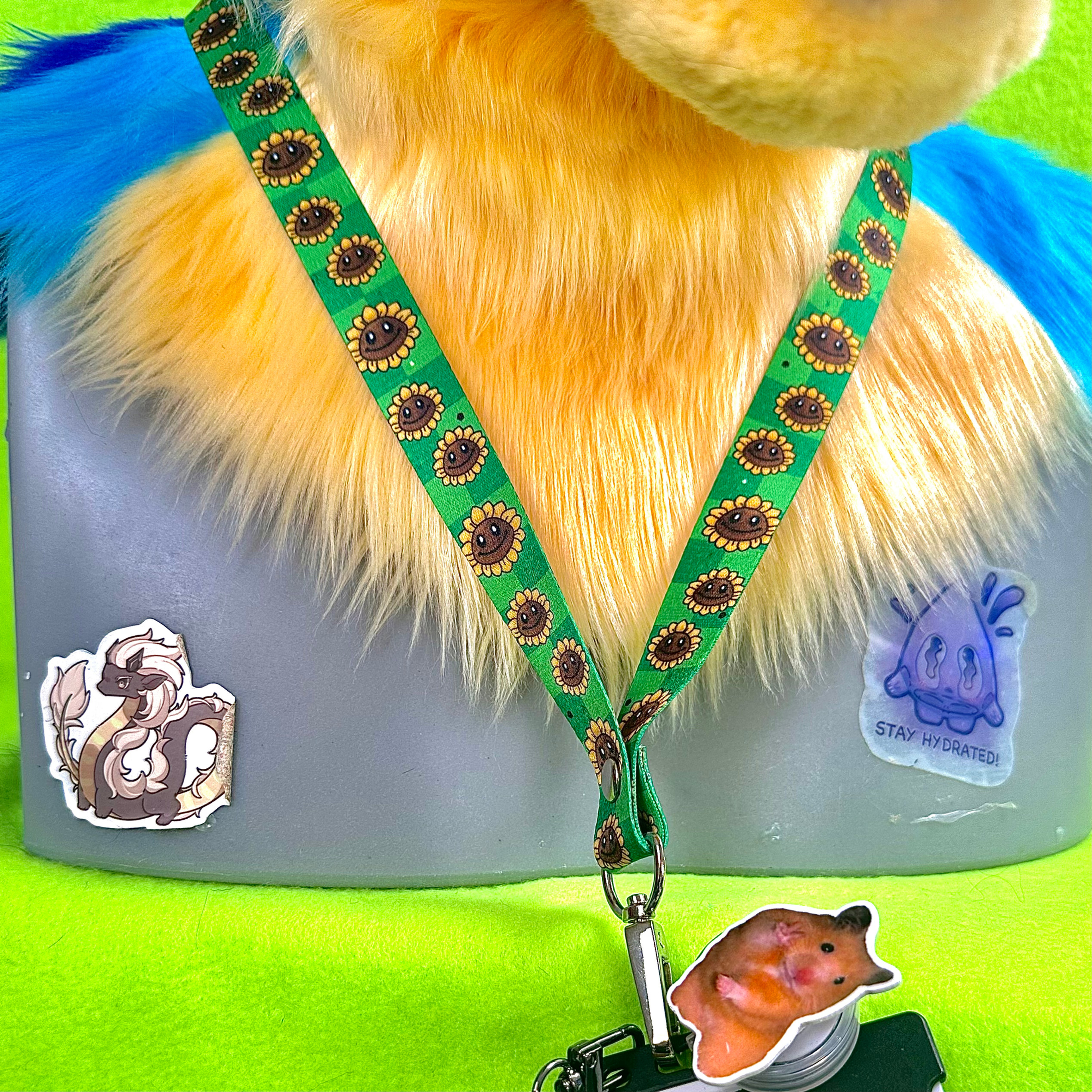 Plants VS Zombies sunflower lanyard