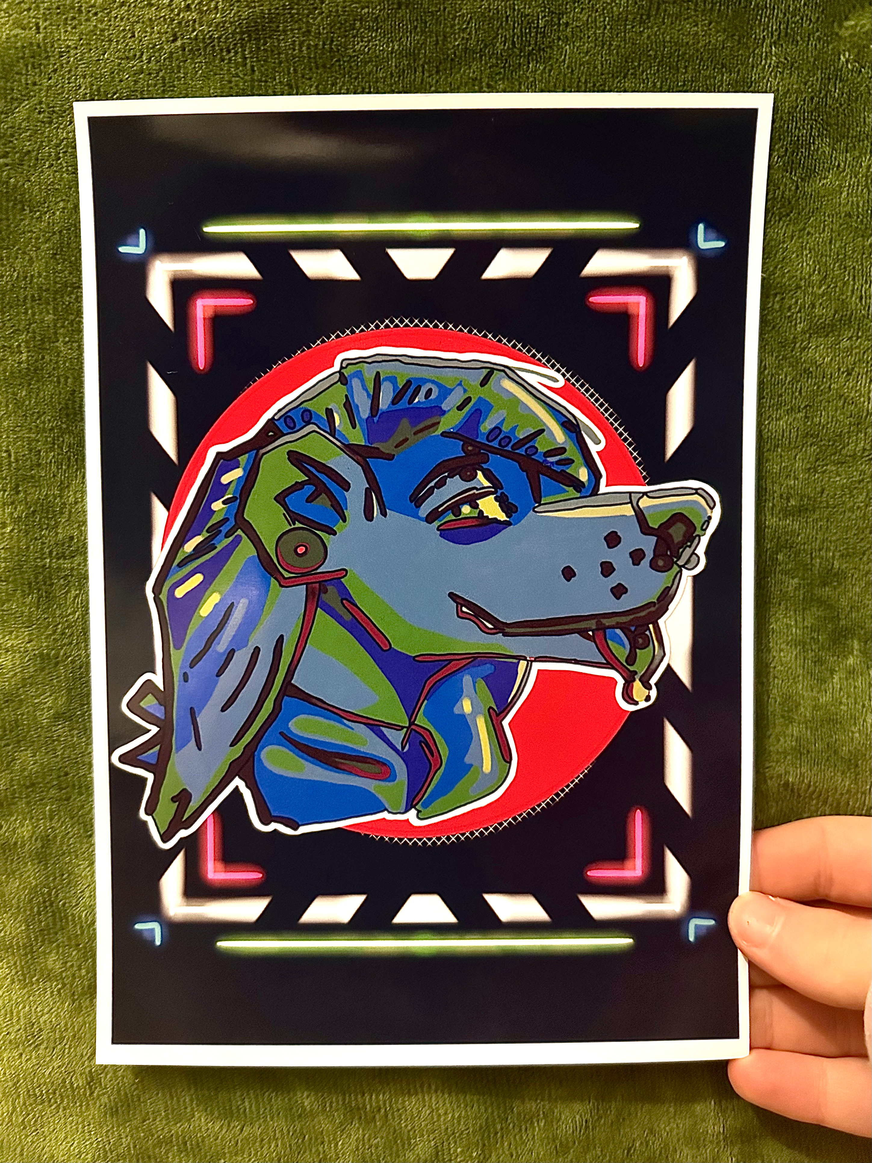 Get radical hyper wave furry print