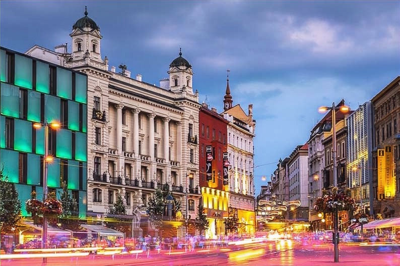 Night life in brno
