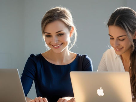 Frauen die sich beim Bewerben unterstützen
