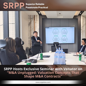 SRPP Hosts Exclusive Seminar with Venator on “M&A Unplugged: Valuation Concepts That Shape M&A Contracts”