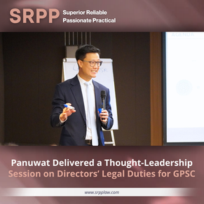 Panuwat Delivered a Thought-Leadership Session on Directors’ Legal Duties for GPSC