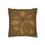 Thumbnail: Leaves and Hearts Stencil Square Poly Canvas Pillowcase