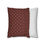Thumbnail: Petal Stencils on Red Square Poly Canvas Pillowcase