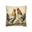 Thumbnail: Roosters Square Poly Canvas Pillowcase