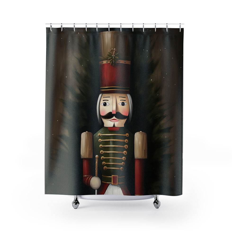 General Green Nutcracker Shower Curtains
