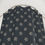 Thumbnail: Cream Flower STencil on Blue Gray Shower Curtains