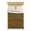 Thumbnail: Black Petal on Deep Gold Microfiber Duvet Cover