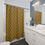 Thumbnail: Cream on Deep Gold Stencilled Shower Curtains