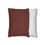 Thumbnail: Petal Stencils on Red Square Poly Canvas Pillowcase
