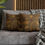 Thumbnail: Leaves and Hearts Stencil Square Poly Canvas Pillowcase