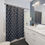 Thumbnail: Cream Hearts on True Blue Shower Curtains