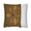 Thumbnail: Leaves and Hearts Stencil Square Poly Canvas Pillowcase