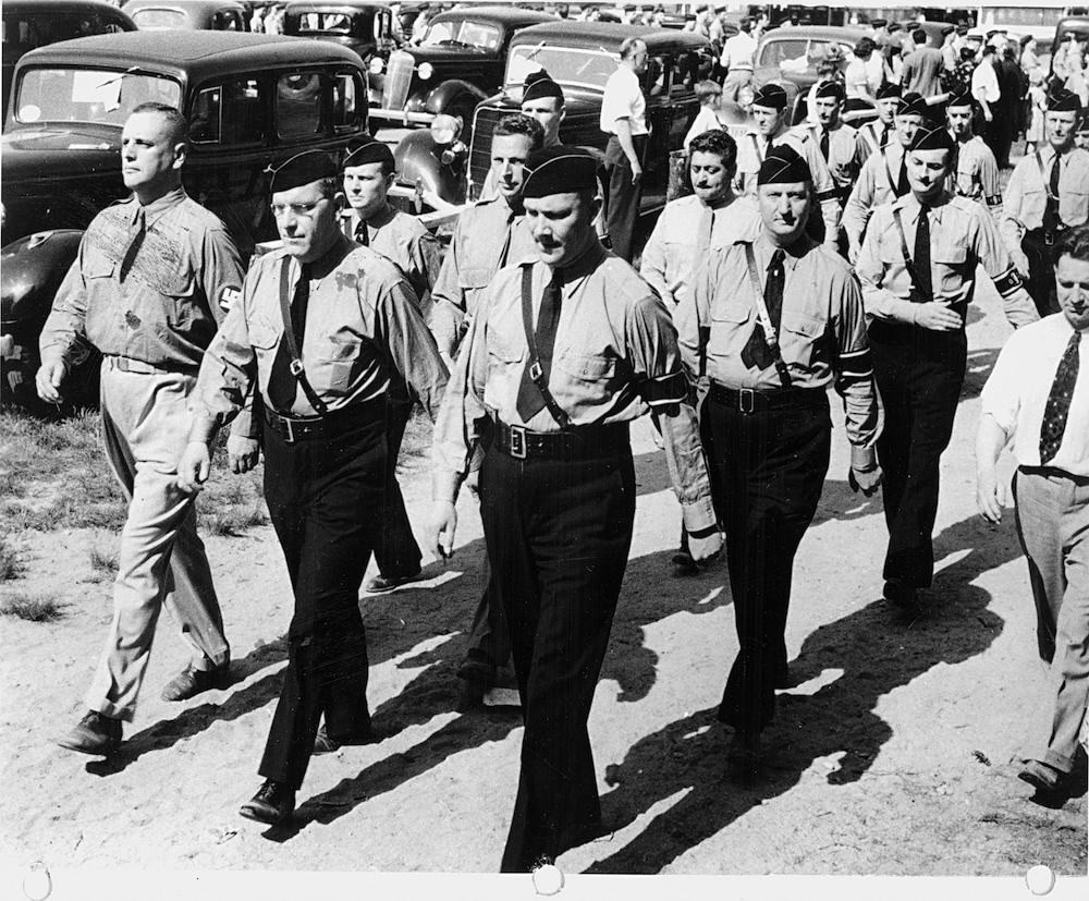 Vonsiatsky leads his Fascist Recruits