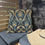 Thumbnail: Blue and Tan Damask Outdoor Pillows