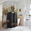 Thumbnail: Rustic Heritage Shower Curtains - Farmhouse Decor with Vintage Portraits