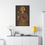 Thumbnail: Vintage Woman with Flowers Canvas Art Print, Rustic Home Decor, 