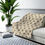 Thumbnail: Cream and Black Stencil Sherpa Fleece Blanket